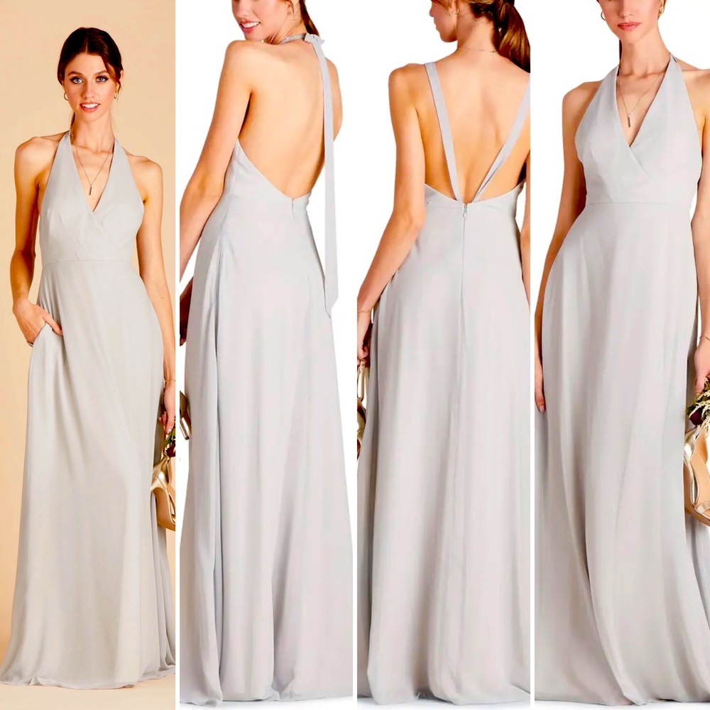 Dove Grey Birdy Bridesmaid Formal dress